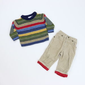 Second Step Boys Tan Apparel Sets size: 12 Months